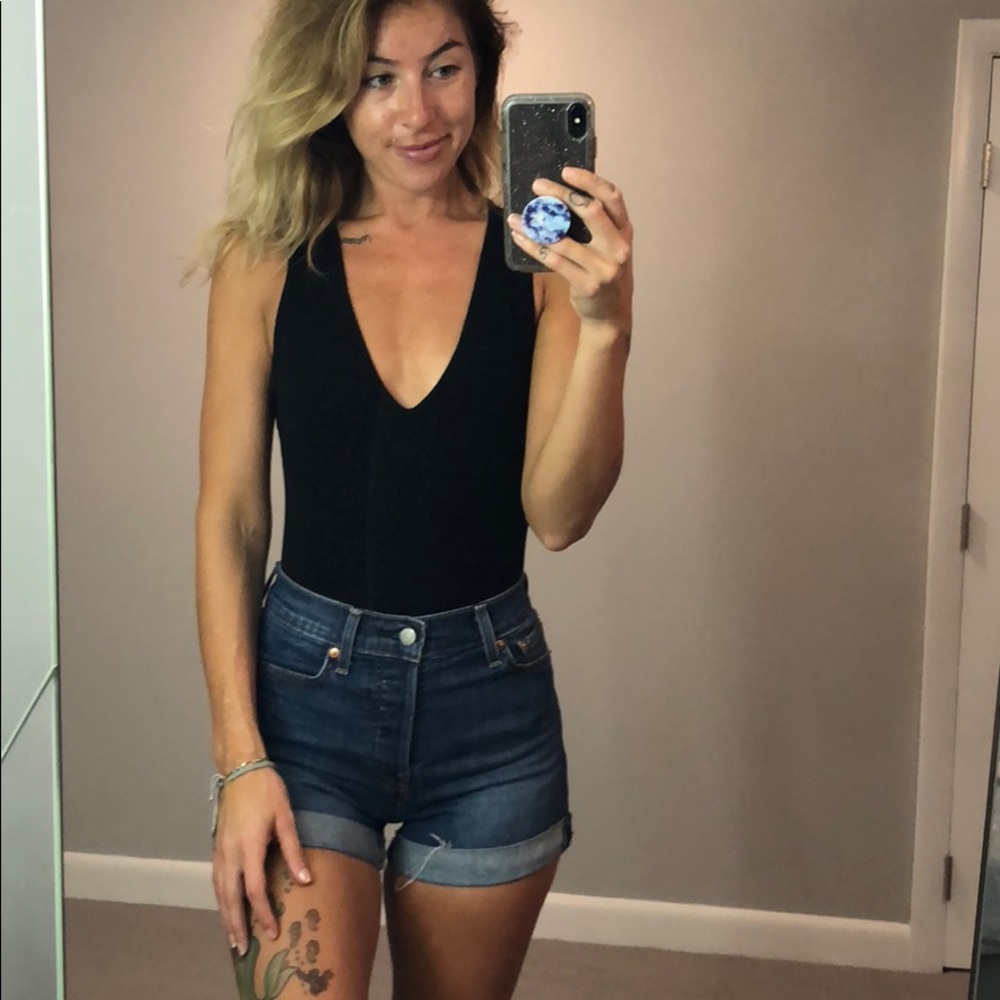 PacSun Kendall & Kylie bodysuit V neck tank top